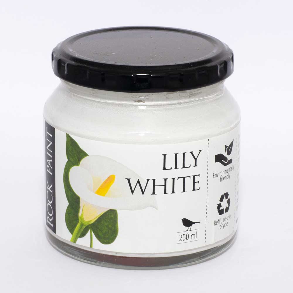 Lily White 250ml Rock Paint