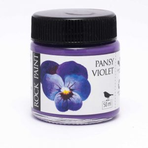 Rock Paint Pansy Violet paint