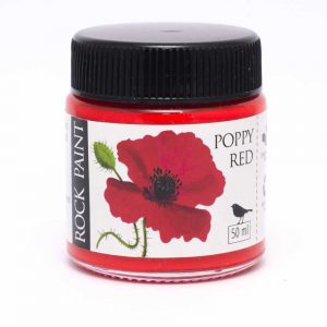 Rock Paint Poppy Red paint